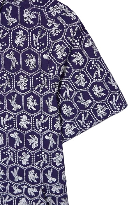 RUA JERSEY SHIRT DRESS NAVY MULTI 4