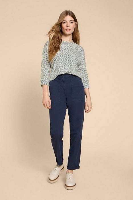 WINNIE JERSEY TOP WHITE PRINT 1