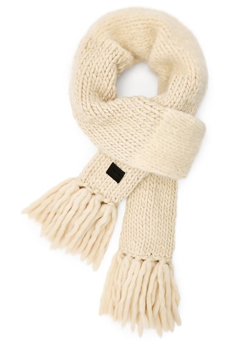 AMBER MIX SCARF ECRU WHITE 1