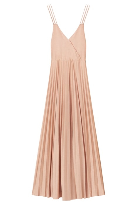 LONG ELEGANT LUREX DRESS NATURAL 3