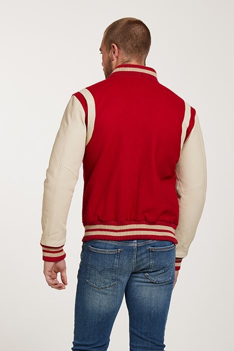 GENE JACKET RED / OFF WHITE 2