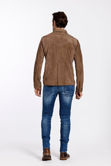 ROBERT OVERSHIRT DARK TAUPE 2