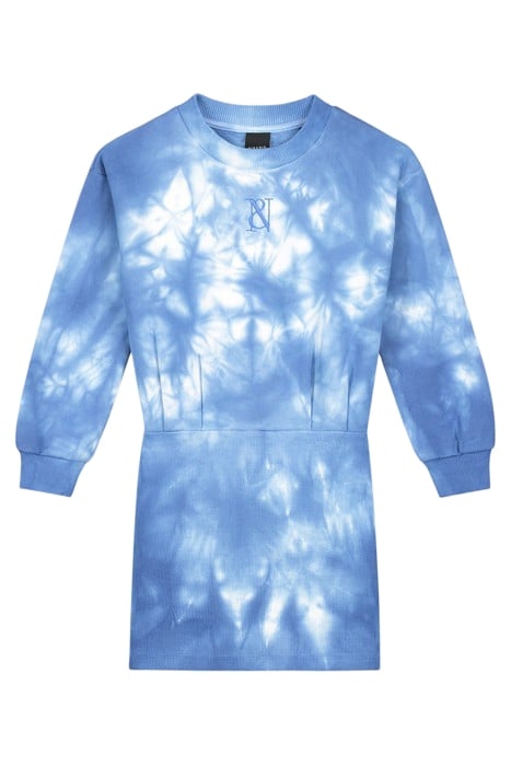 MARBLE SWEATDRESS MARBLE BLUE 1