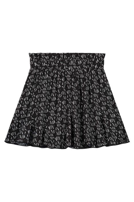 ILONA SKIRT BLACK/ WHITE TEXT 2