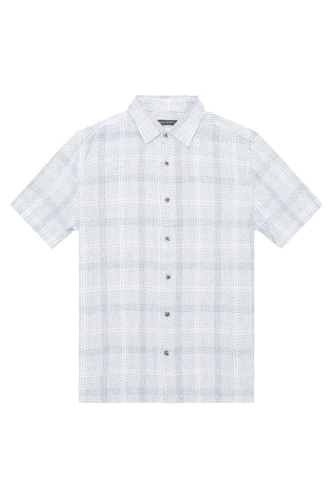 BARROW DOBBY SHORT SLEEVE SHIRT BLUE 1