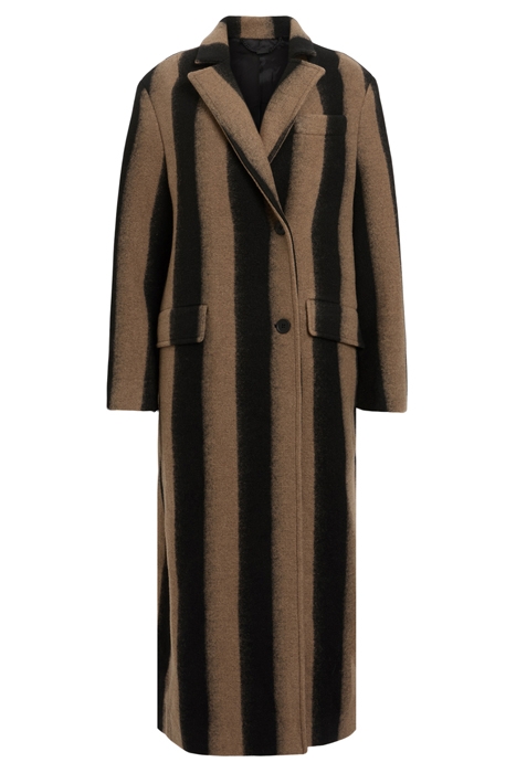 JAMES STRIPE COAT BROWN/BLACK 3