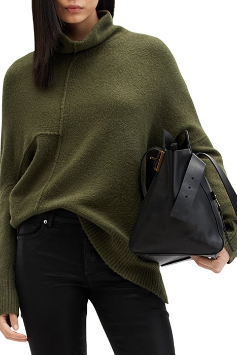 LOCK ROLL NECK MOSS GREEN 6