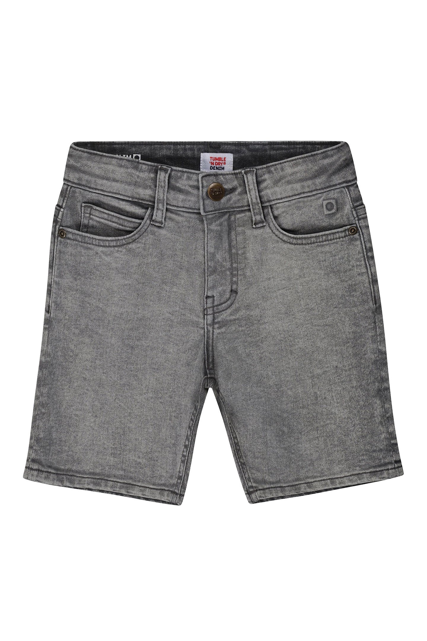BOYS JACK SHORTS KIDS DENIM GREY STONEWASH 1