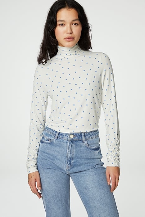 JADE TOP CREAM WHITE / BLUE 1