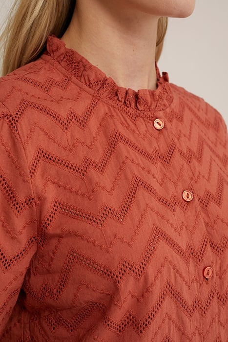 BLOUSE RUST BROWN 5