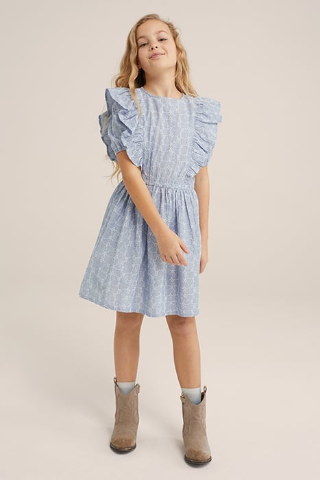 DRESS MID LENGTH ICE BLUE 2