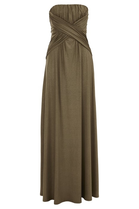 DRESS MAXI LENGTH ARMY GREEN 3