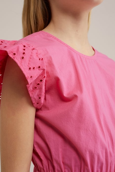 DRESS MID LENGTH BRIGHT PINK 5