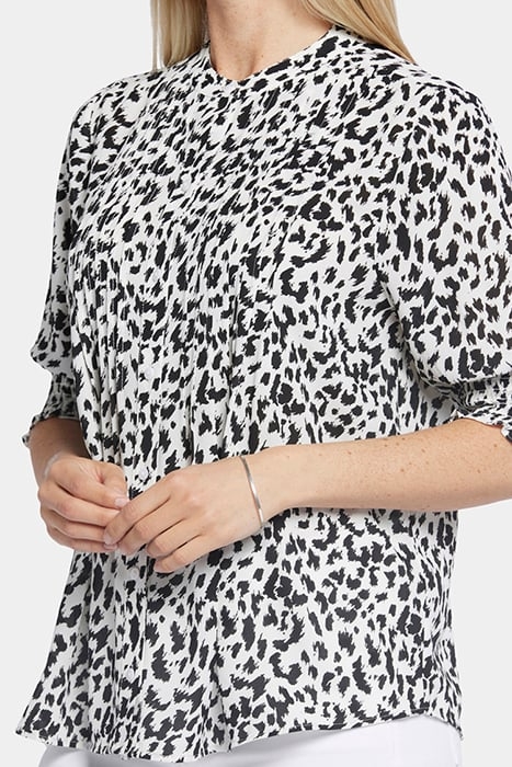 S/S PLEATED PEASANT BLOUSE GATO 6