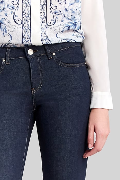 LOW WAIST BLUE SLIM JEANS 4