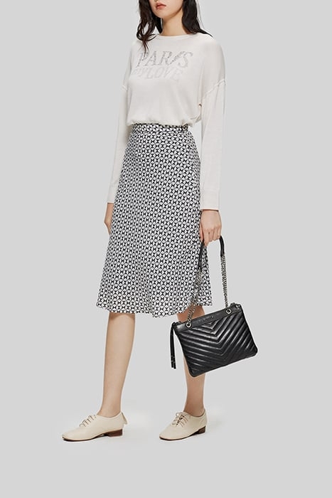 OFF-WHITE GEOMETRIC PRINT SKIRT 3