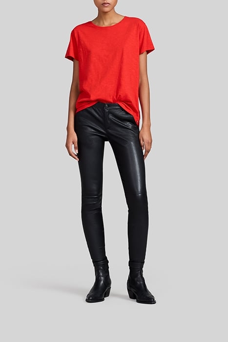 POPPY RED T-SHIRT WITH LACED BACK 3