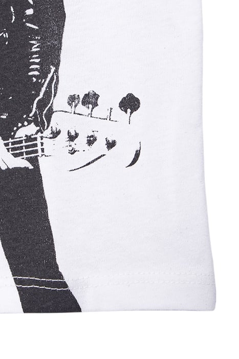 BABY BOYS’ WHITE T-SHIRT WITH LION HEAD GUITARIST IMAGE 4
