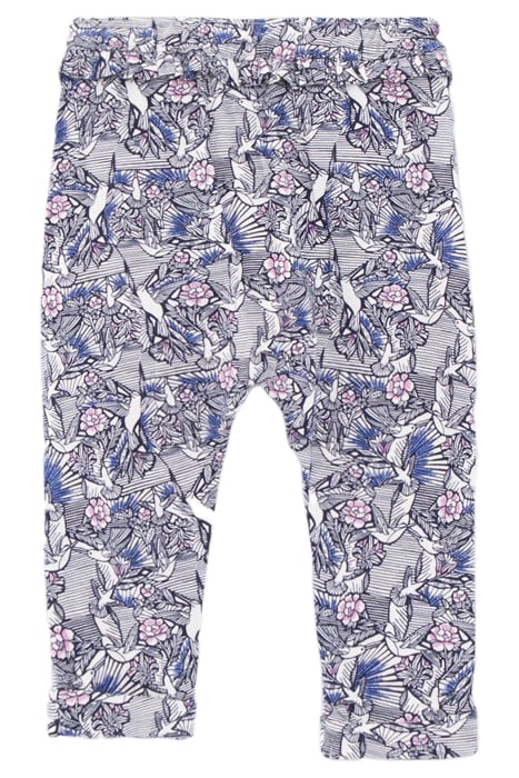 BABY GIRLS' ECRU WAX HUMMINGBIRD PRINT HAREM PANTS 2