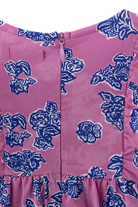 BABY GIRLS’ MAUVE LENZING™ ECOVERO™ INDIAN FLORAL DRESS 6