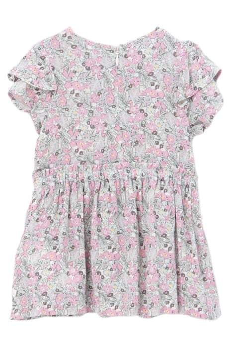 BABY GIRLS’ KHAKI LENZING™ ECOVERO™ DRESS, LITTLE FLOWERS 2