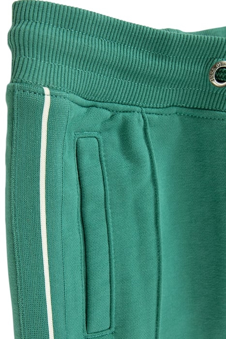 BOYS' GREEN JOGGERS WITH STRIPED BRAID DOWN SIDE 5
