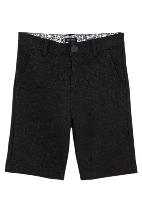 BOYS’ BLACK SEMI-PLAIN OCCASIONWEAR SUIT BERMUDA SHORTS 1