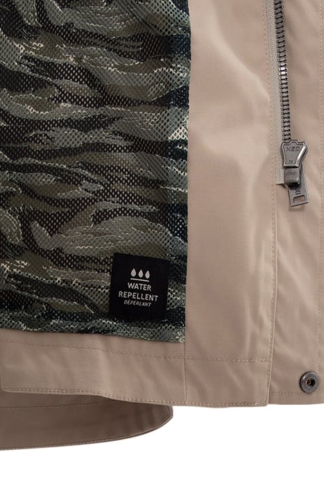 BOYS’ BEIGE HOODED PARKA WITH EMBROIDERED BACK 6