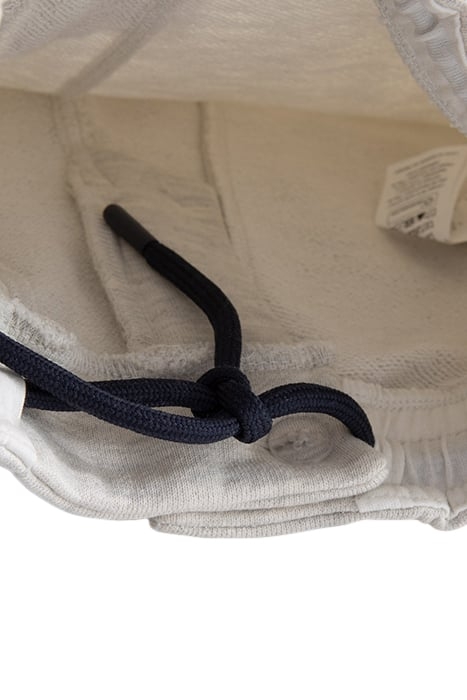 BOYS’ GREY SWEATSHIRT FABRIC BERMUDA SHORTS, EMBOSSED LOGO 7