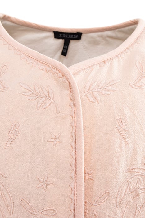 GIRLS’ POWDER PINK JACKET WITH BOHO EMBROIDERY 3