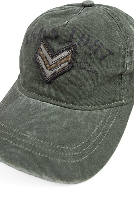 BOYS’ KHAKI ORGANIC COTTON CAP WITH CHEVRON BADGE 7