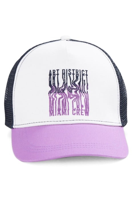 BOYS’ PURPLE, WHITE, AND NAVY MESH CAP 2