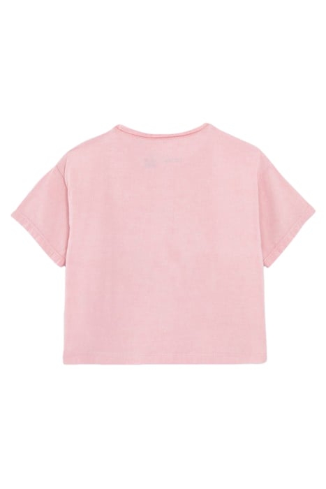 GIRLS’ PINK T-SHIRT WITH SMILEYWORLD EMBROIDERY 2