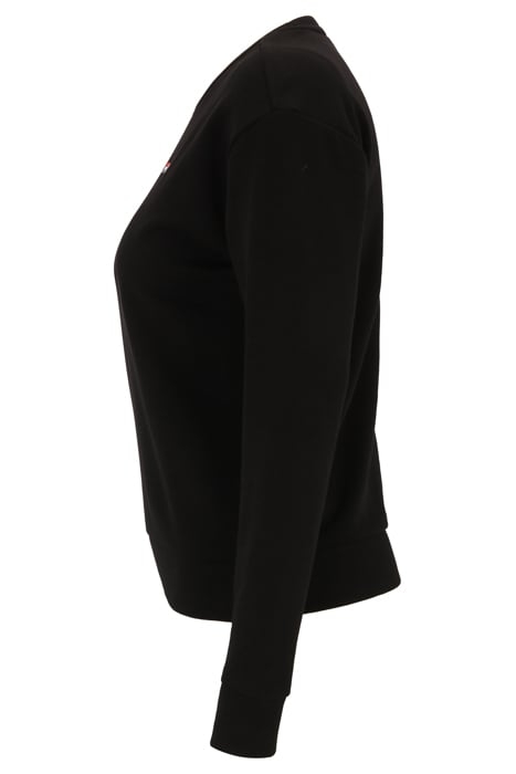 BANTIN SLIGHTLY CROPPED CREW SWEAT BLACK 6