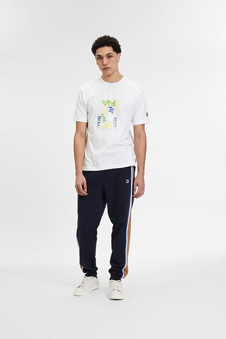 CUFFED SWEATPANTS WITH BRAID DETAIL NAVY / WHITE / PIMK 3