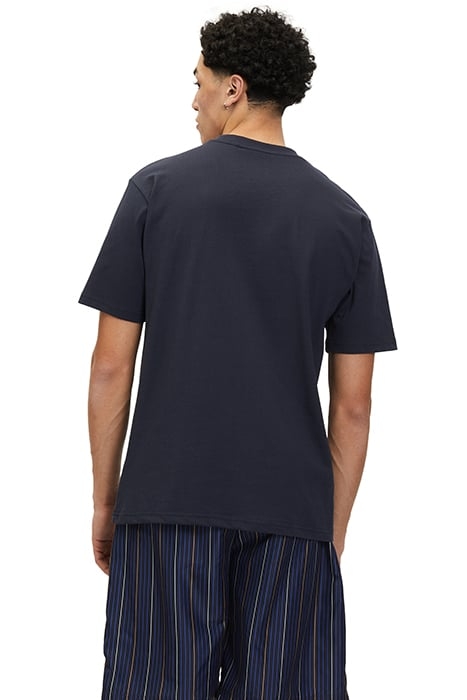 SHORT SLEEVES T-SHIRT WITH CONTRAST DETAIL NAVY / WHITE 2