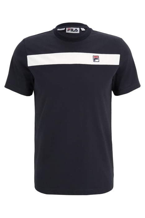 SHORT SLEEVES T-SHIRT WITH CONTRAST DETAIL NAVY / WHITE 4
