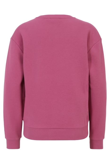 BANTIN SLIGHTLY CROPPED CREW SWEAT RED VIOLET 5