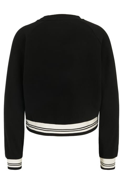 LARAMIE CROPPED CREW SWEAT BLACK 5