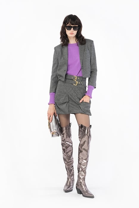 HELLO KITTY SKIRT GREY/BLACK 2